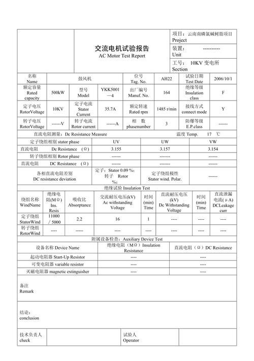 高壓電機試驗報告，高壓電機和低壓電機的區別